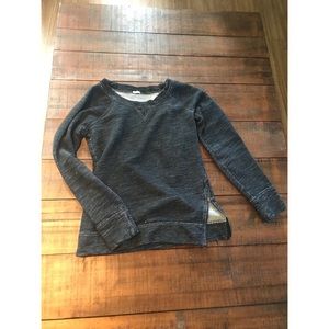 J Crew side Zip Sweatshirt